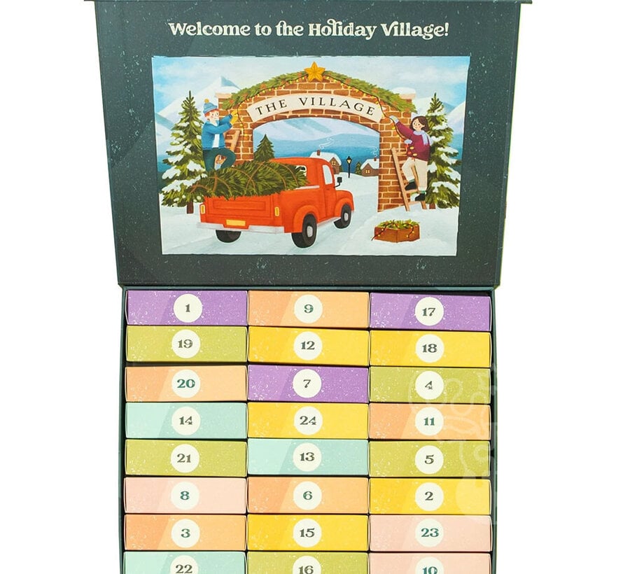 Villager Village Christmas Advent Calendar Puzzle 24 x 99pcs