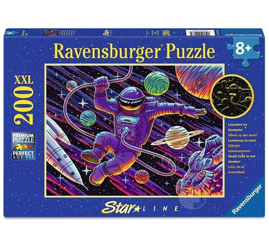 Ravensburger Outer Space Adventure Glow in the Dark Puzzle 200pcs XXL