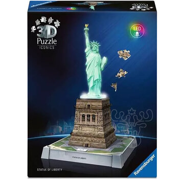Ravensburger Ravensburger Iconics 3D Statue of Liberty Night Edition Puzzle 108pcs