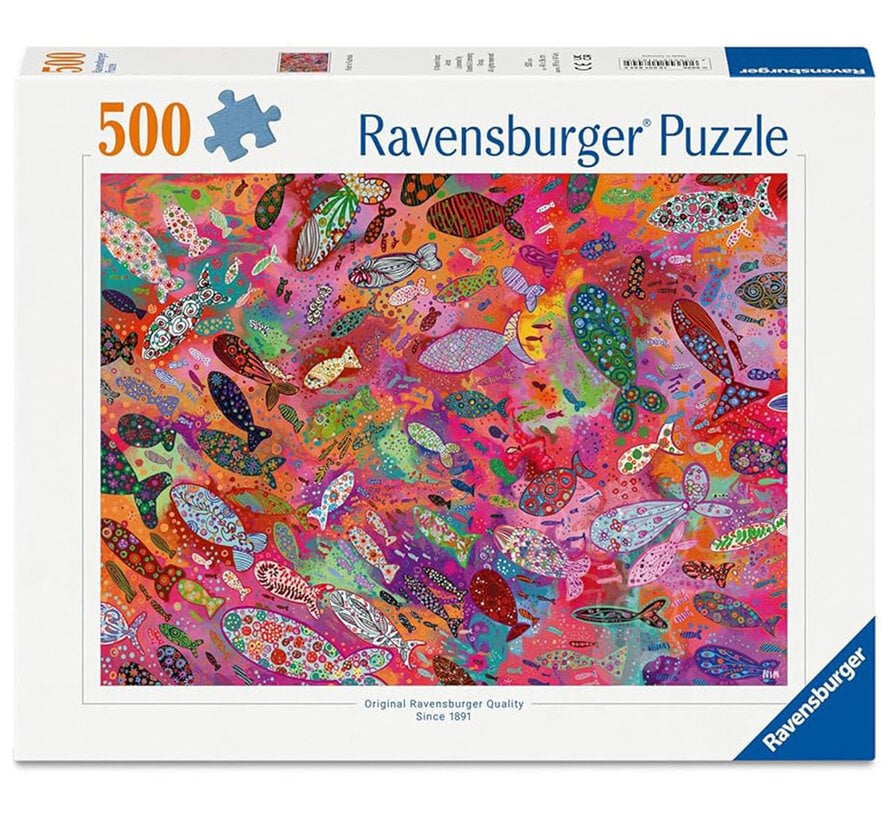 Ravensburger Fish in Fuchsia 500pcs