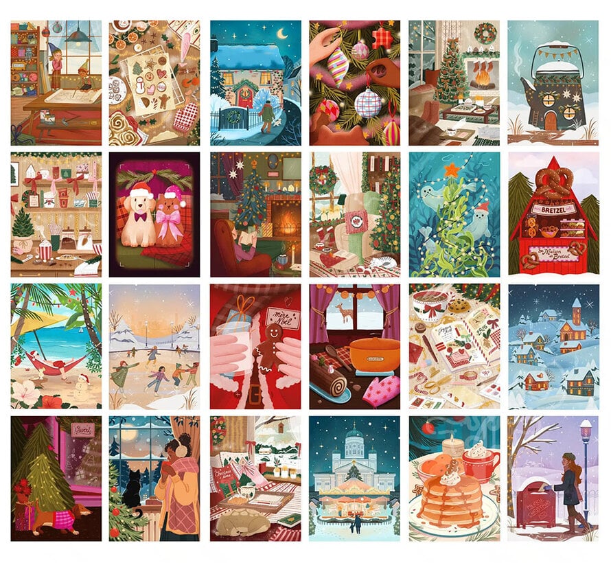 Trevell Calendrier de l'avent n°5 Mini Puzzle 24 x 99pcs