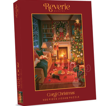 Reverie Puzzles Reverie Corgi Christmas Puzzle 500pcs CANADA ONLY