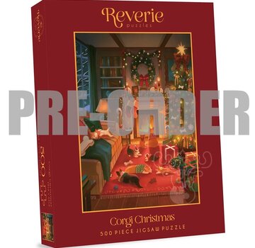 Reverie Puzzles PRE-ORDER Reverie Corgi Christmas Puzzle 500pcs CANADA ONLY