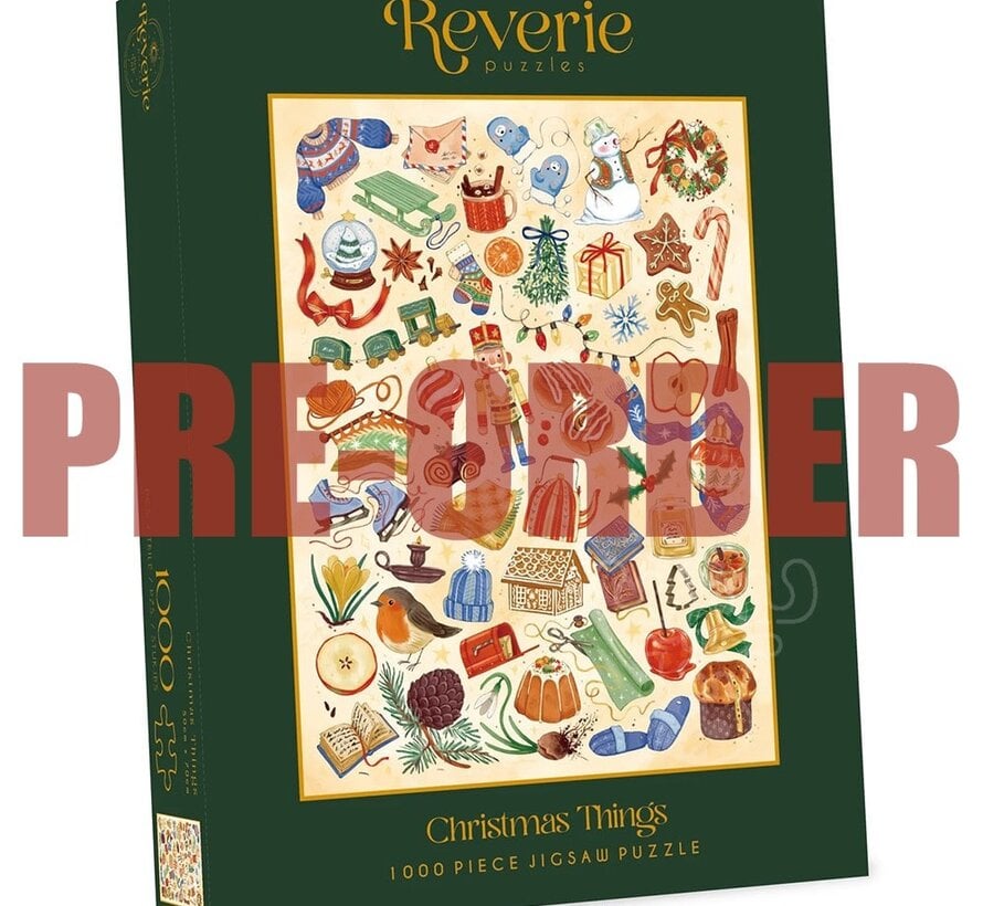 PRE-ORDER Reverie Christmas Things Puzzle 1000pcs CANADA ONLY