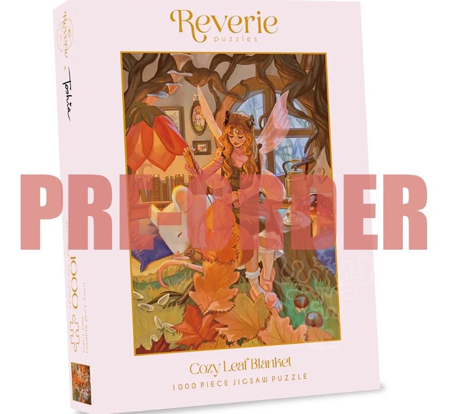 PRE-ORDER Reverie Cozy Leaf Blanket Puzzle 1000pcs CANADA ONLY