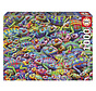 Educa Chameleon Chaos Puzzle 1000pcs