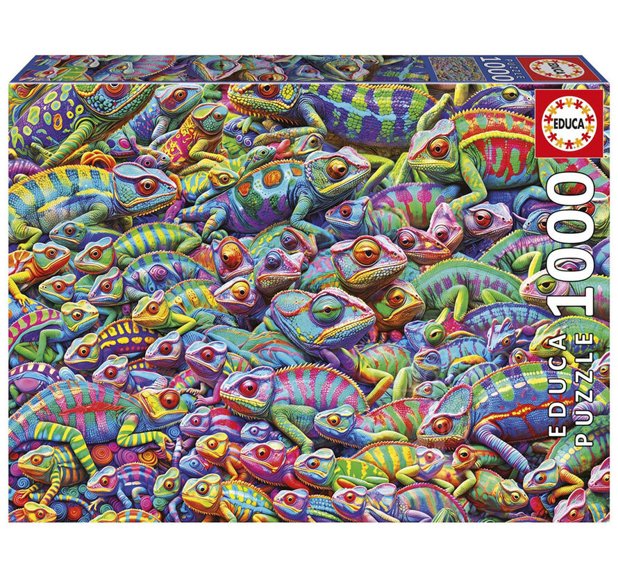 Educa Chameleon Chaos Puzzle 1000pcs