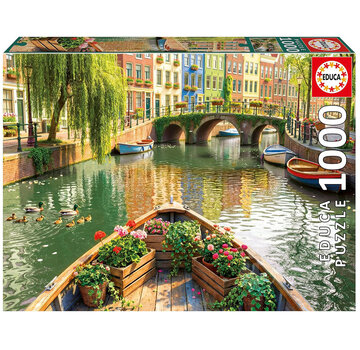Educa Borras Educa Amsterdam Boat Ride Puzzle 1000pcs