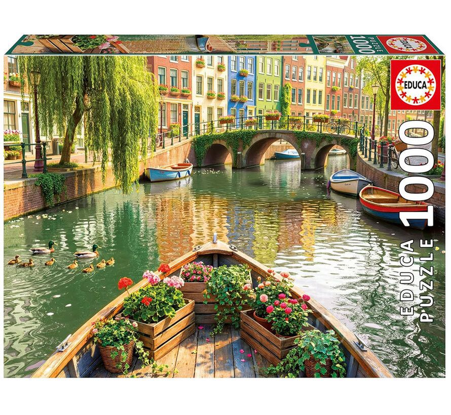 Educa Amsterdam Boat Ride Puzzle 1000pcs