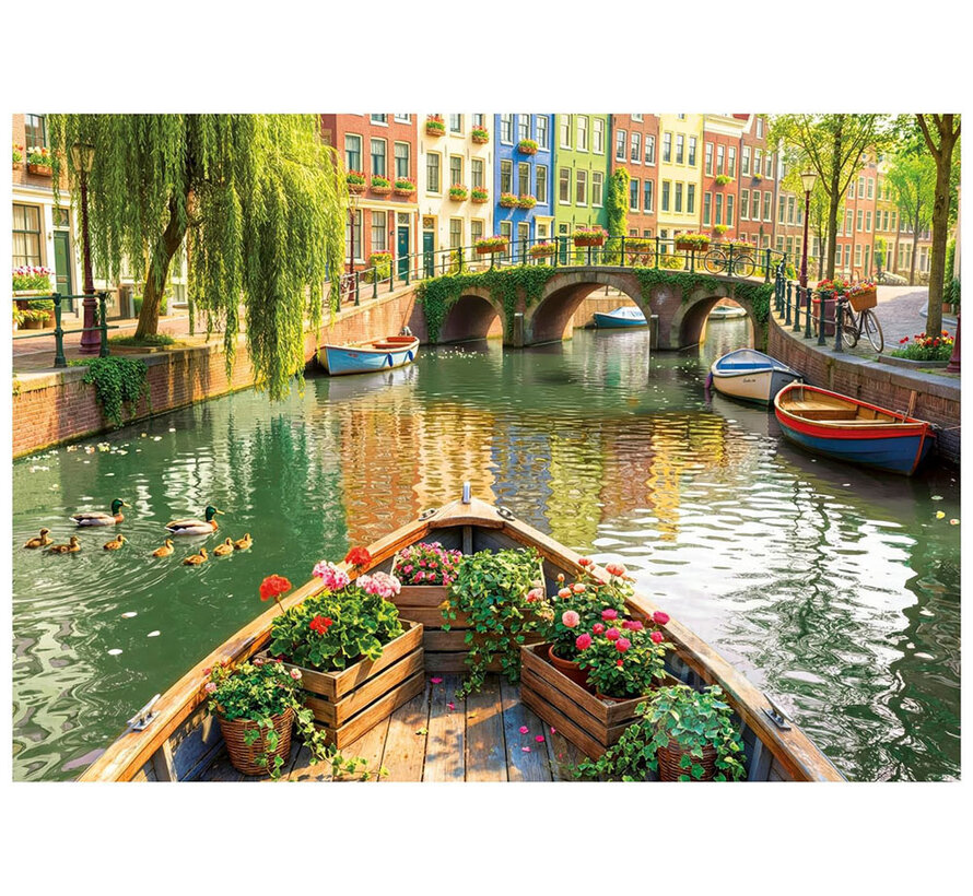Educa Amsterdam Boat Ride Puzzle 1000pcs