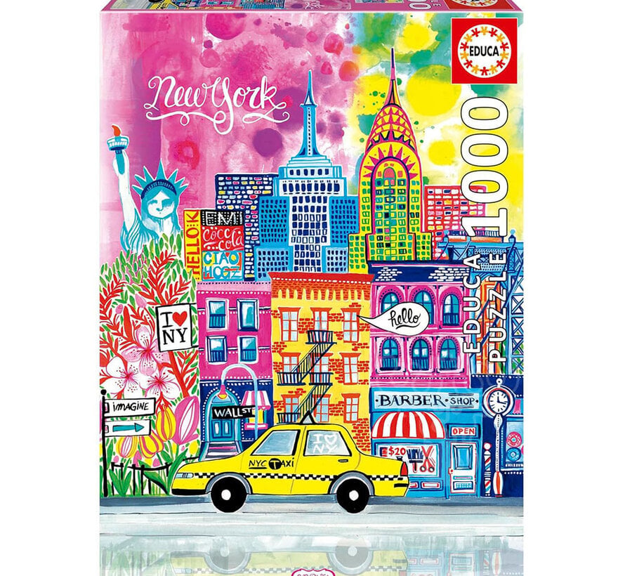Educa New York by Car Pintos Puzzle 1000pcs
