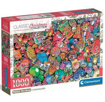Clementoni Clementoni Classic Christmas: Christmas Jolly Impossible Puzzle 1000pcs