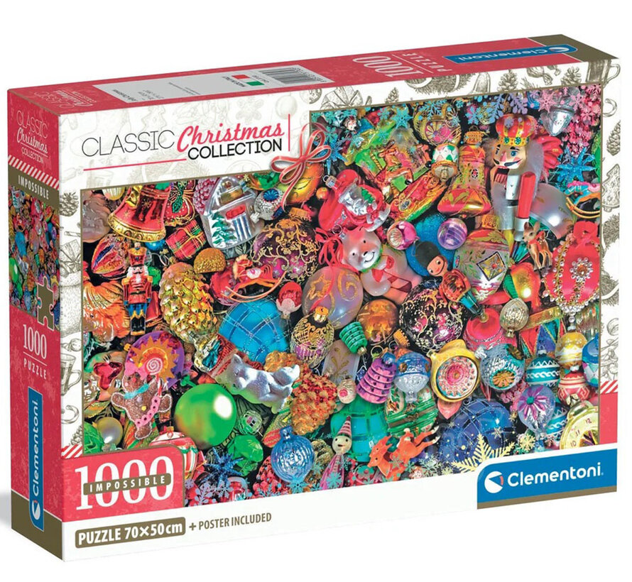Clementoni Classic Christmas: Christmas Jolly Impossible Puzzle 1000pcs