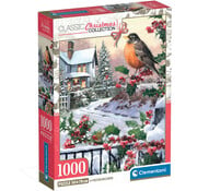 Clementoni Clementoni Classic Christmas: Robin and Holly Bushes Puzzle 1000pcs