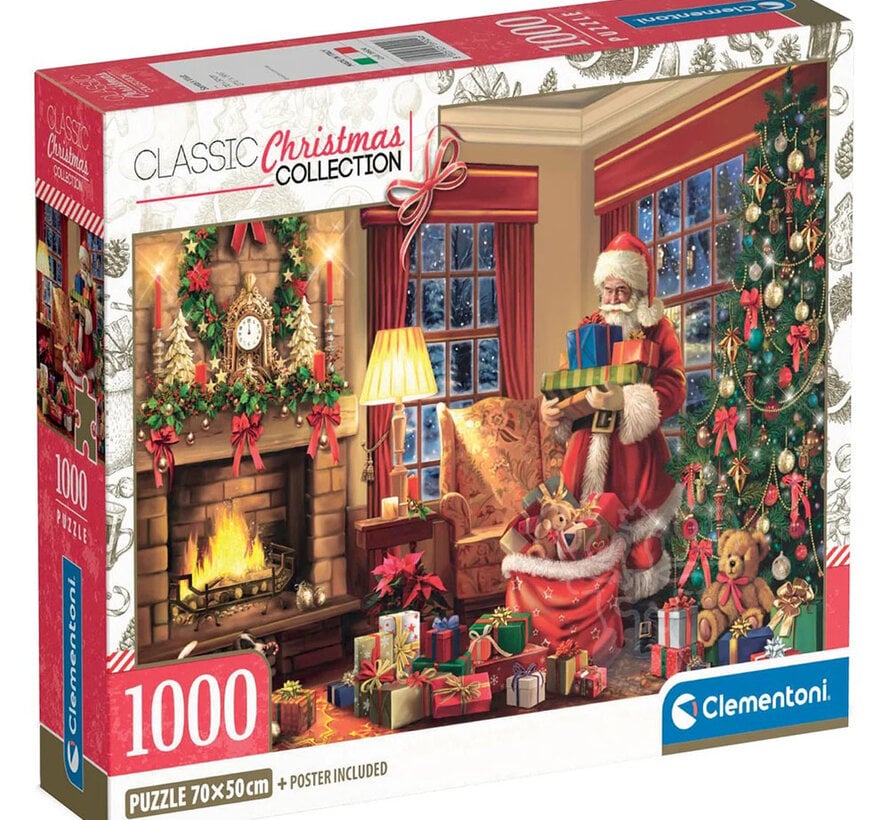 Clementoni Classic Christmas: Santa's Visit Puzzle 1000pcs