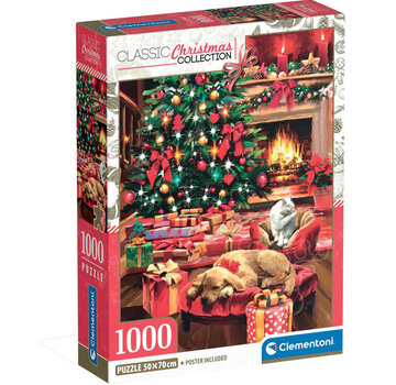 Clementoni Clementoni Classic Christmas: Christmas by the Fire Puzzle 1000pcs