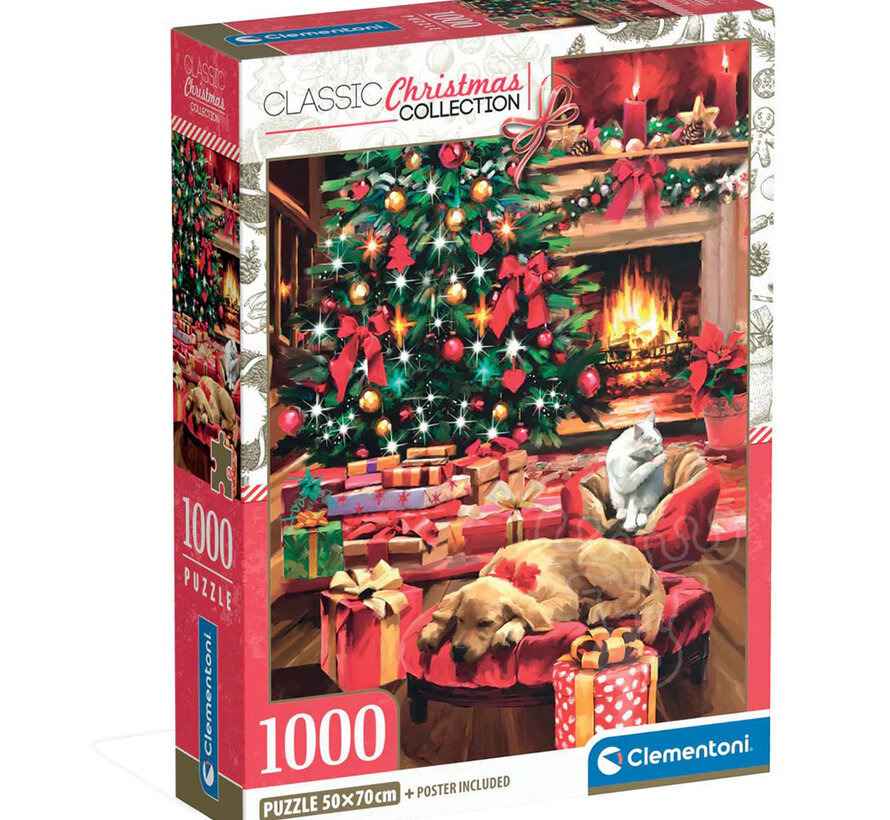 Clementoni Classic Christmas: Christmas by the Fire Puzzle 1000pcs