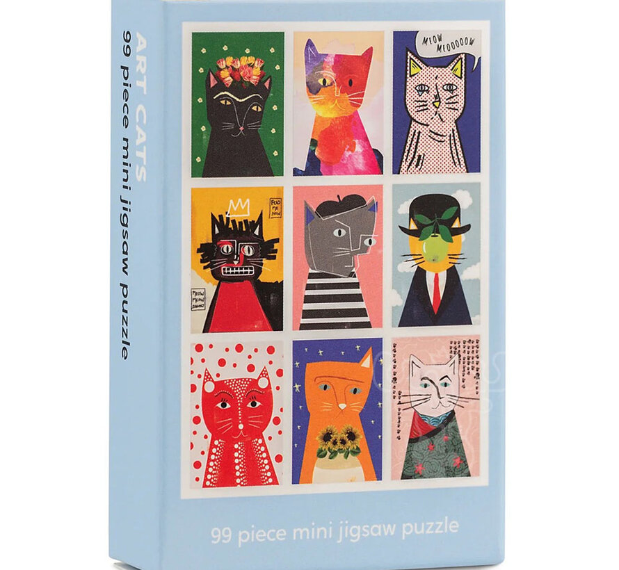 Happily Art Cats Mini Puzzle 99pcs