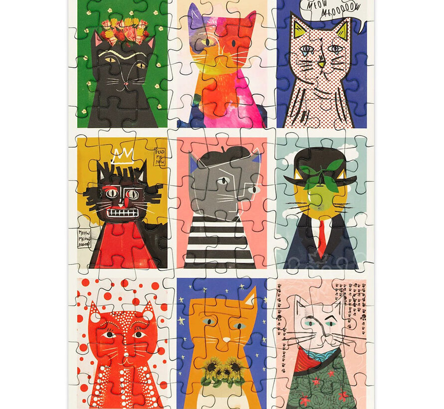 Happily Art Cats Mini Puzzle 99pcs