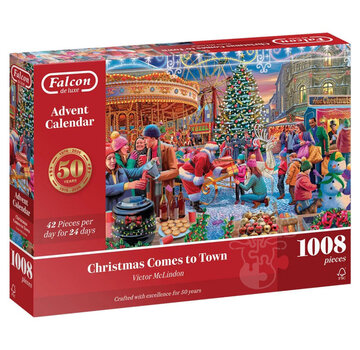 Falcon Falcon Christmas Comes to Town Advent Calendar 2026 Puzzle 24 x 42pcs