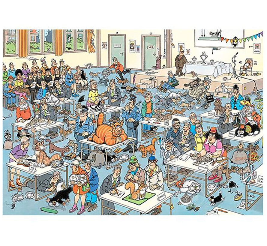 Jumbo Jan van Haasteren - The Cat Pageantry Puzzle 1000pcs