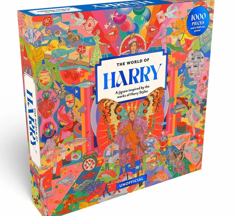 Laurence King The World of Harry, inspired by the works of Harry Styles Puzzle 1000pcs