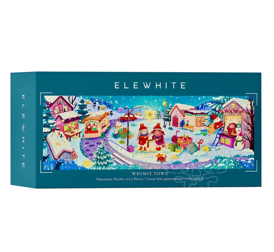 Elewhite Whimsy Town Panorama Puzzle 1000pcs