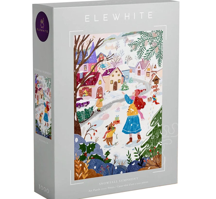 Elewhite Snowfall Symphony Puzzle 1000pcs