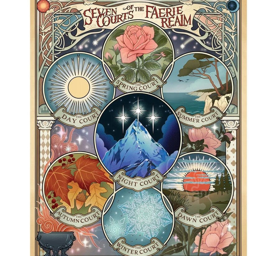 Chronicle A Court of Thorns and Roses Official: Seven Courts of the Faerie Realm Puzzle 1000pcs