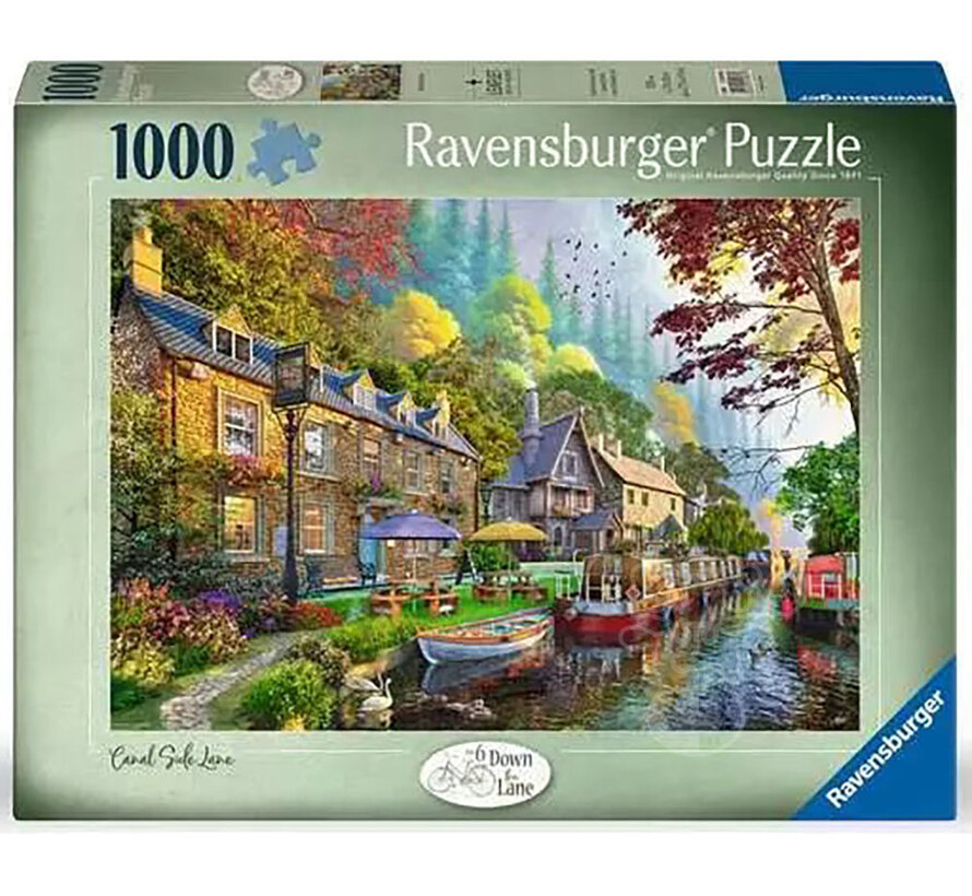 Ravensburger Down Lane #6 Canal Side Lane Puzzle 1000pcs