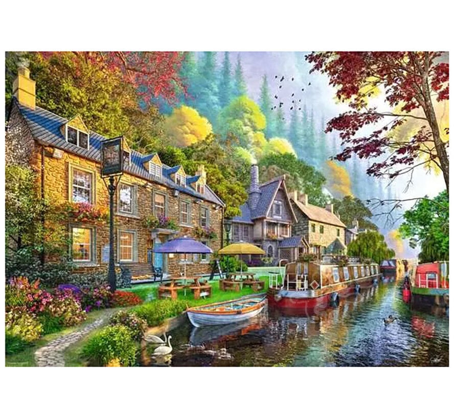 Ravensburger Down Lane #6 Canal Side Puzzle 1000pcs