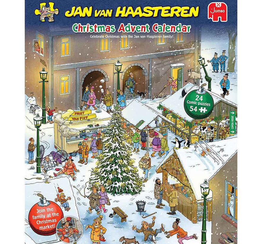 Jumbo Jan van Haasteren - Christmas Advent Calendar 2026 Puzzle 24 x 54pcs