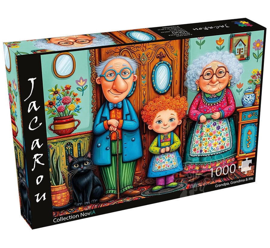 JaCaRou Grandpa, Grandma & Me (Collection NovIA) Puzzle 1000pcs