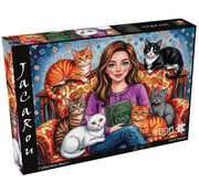 JaCaRou Puzzles JaCaRou Cats & Chapters (Collection NovIA) Puzzle 1000pcs
