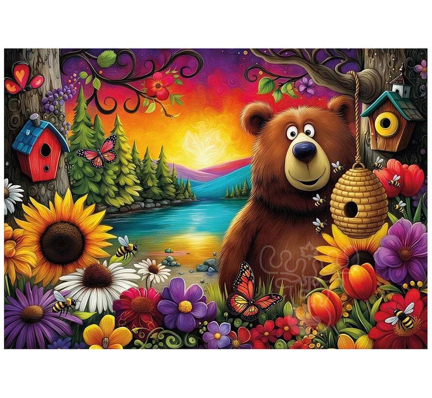 JaCaRou The Bear & the Bees (Collection NovIA) Puzzle 1000pcs