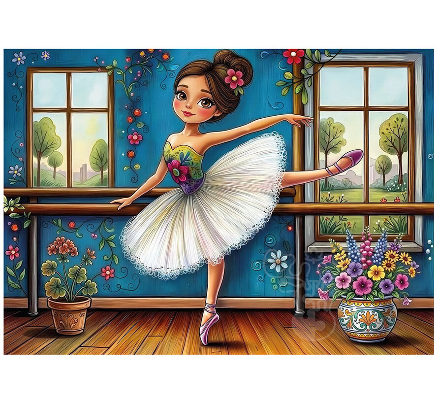 JaCaRou Ballerina By Windows (Collection NovIA) Puzzle 1000pcs
