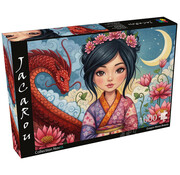 JaCaRou Puzzles JaCaRou Dragon Moon Beauty (Collection NovIA) Puzzle 1000pcs