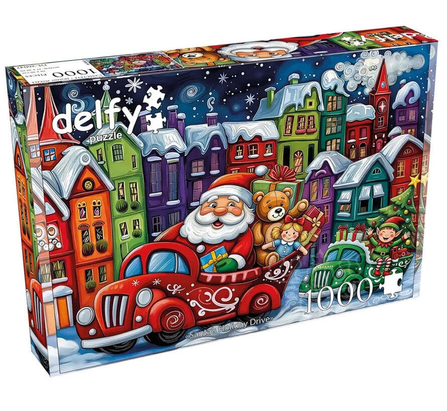Delfy Santa's Holiday Drive Puzzle 1000pcs