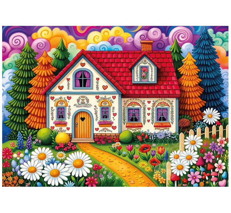 JaCaRou Zesty Garden Cottage (Collection NovIA) Puzzle 1000pcs