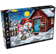 JaCaRou Puzzles JaCaRou Happy Snowman Family (Collection NovIA) Puzzle 1000pcs