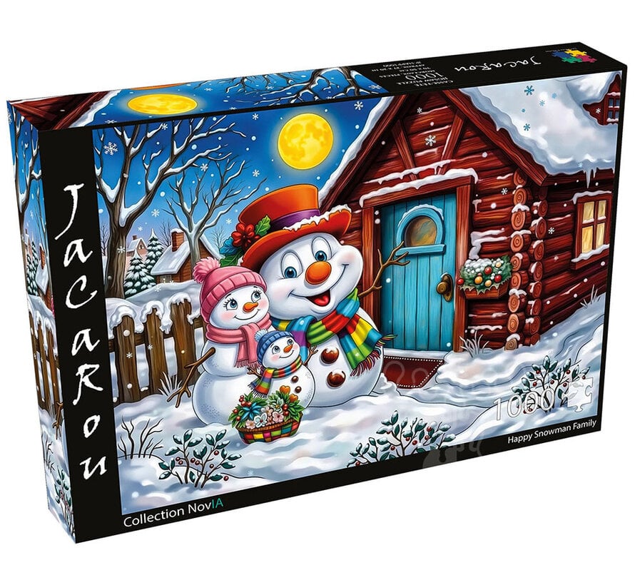 JaCaRou Happy Snowman Family (Collection NovIA) Puzzle 1000pcs