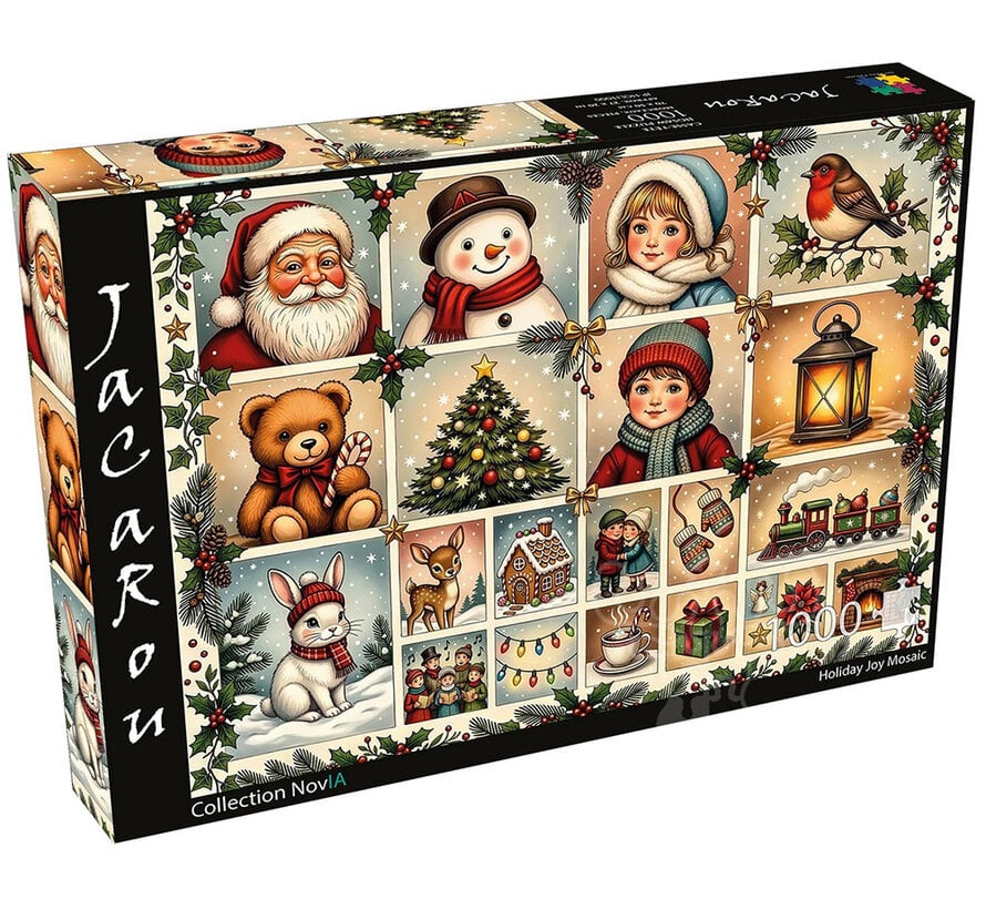 JaCaRou Holiday Joy Mosaic (Collection NovIA) Puzzle 1000pcs