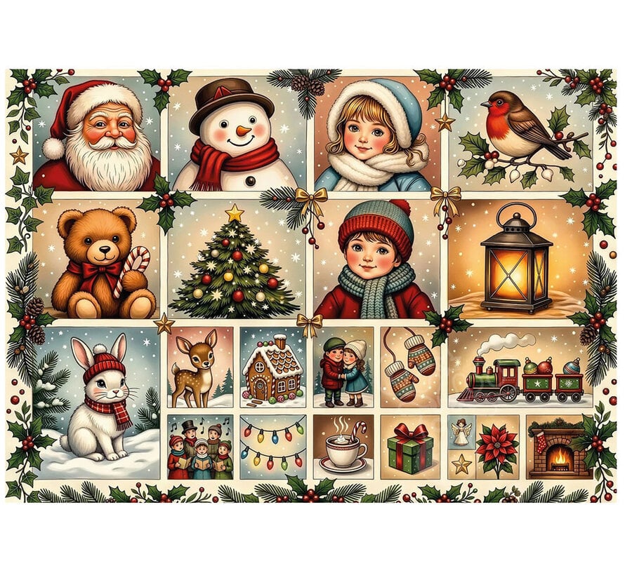 JaCaRou Holiday Joy Mosaic (Collection NovIA) Puzzle 1000pcs