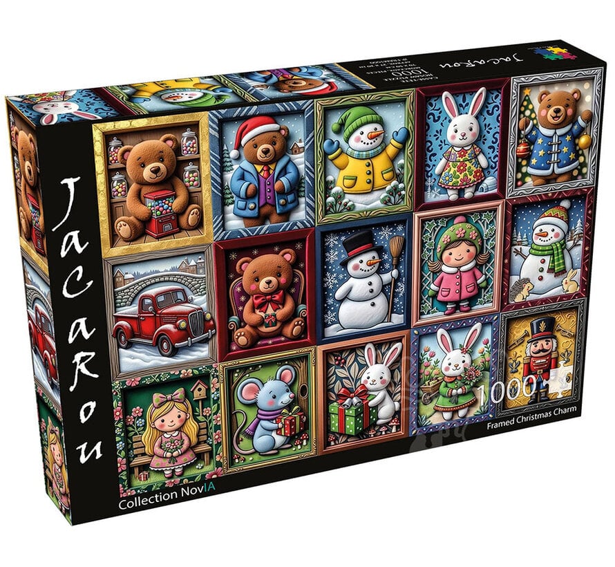 JaCaRou Framed Christmas Charm (Collection NovIA) Puzzle 1000pcs