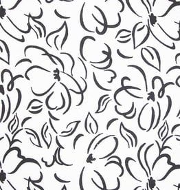 Northcott Banyan Classics flower outline (1/2m)- 81200-990