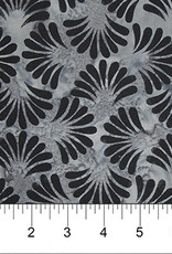 Northcott Banyan Classics dark grey leaf (1/2m)- 81202-93