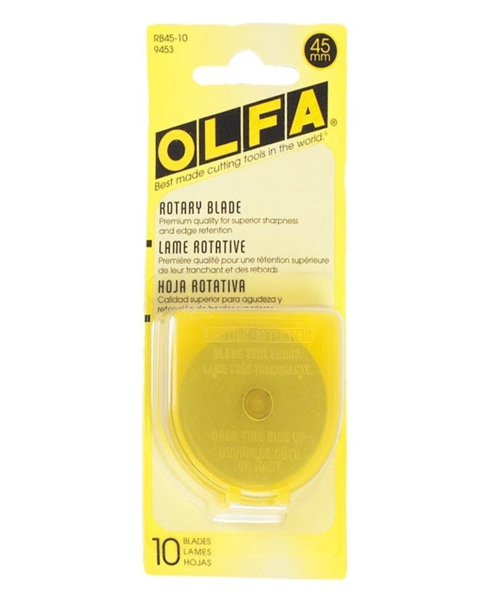 OLFA 45mm Tungsten Rotary Blade, Pack of 10