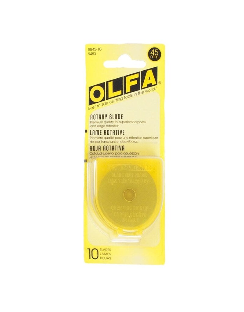 OLFA 45mm Tungsten Rotary Blade, Pack of 10