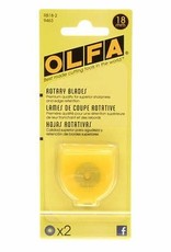 OLFA Olfa 18mm Stainless Steel Rotary Blade, Pack of 2