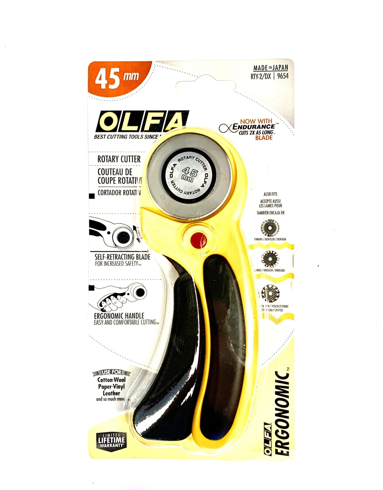 OLFA Endurance Rotary Cutter 45 mm